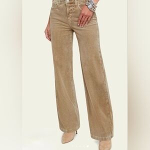 L'AGENCE Brand New $295 Retail Wide Leg Corduroy Jeans